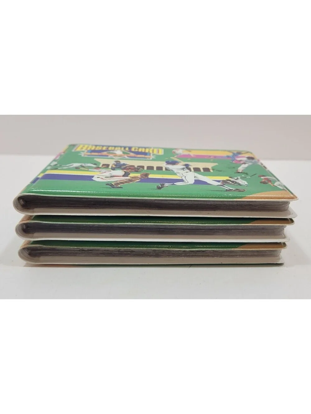 Vtg 1988 Baseball Card Trader Albums-Lot of 3 w/Sealed Fleer Team Leaders Cards